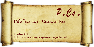 Pásztor Cseperke névjegykártya